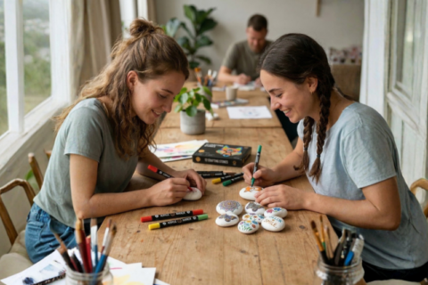 Steen, papier… en stiften